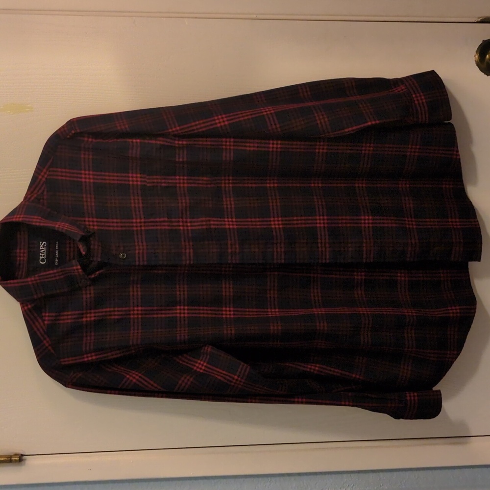 Chaps Mens Easy Care Twill Button Down